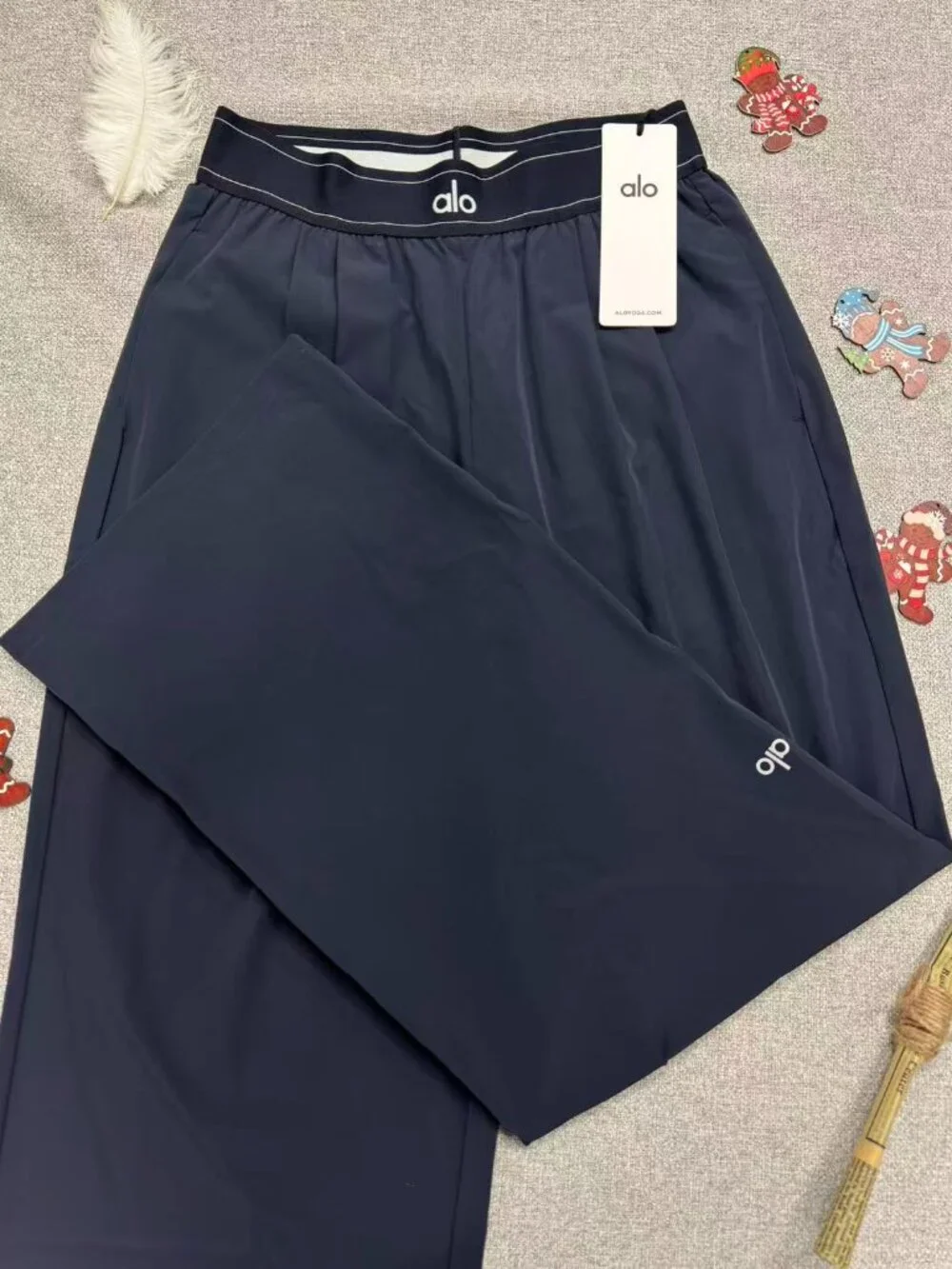 Versatile Navy Trousers💙ALO Yoga Wide Leg Suit Up Pants💦NWT